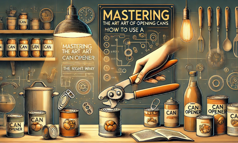 how to use a can opener